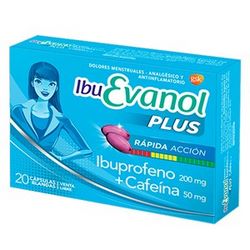 Ibu Evanol Plus rápida acción x 20 capsulas
